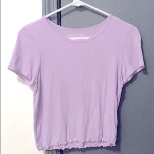 Purple crop top